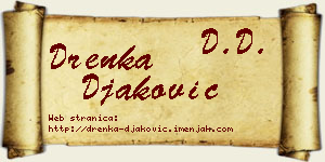 Drenka Đaković vizit kartica